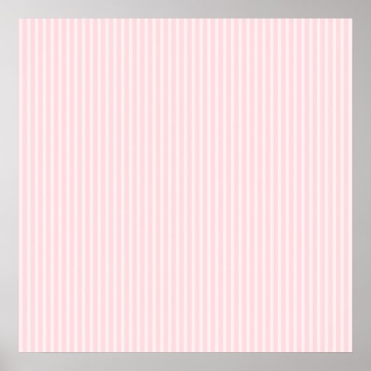 Pastel roze Snoepjes strepen. Poster (Voorkant)