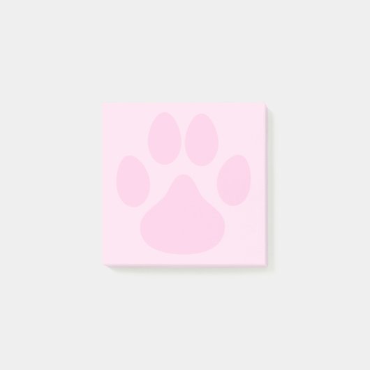 Pastel Roze spoel Dierbedekking 3x3 Post-it® Notes (Voorkant)
