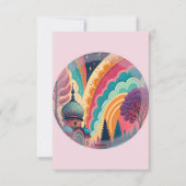 Pastel Roze Sprookje Bedankt Card – Aanpassen (Voorkant)