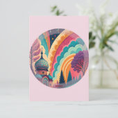 Pastel Roze Sprookje Bedankt Card – Aanpassen (Staand voorkant)