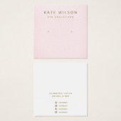 Pastel roze staaf met Kaart voor beeldscherm (Voorkant /achterkant)