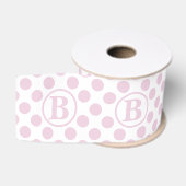 Pastel Roze Stippen Baby Grosgrain Lint (Spoel)