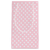Pastel Roze Stippen Cadeaubag Klein Cadeauzakje (Voorkant)