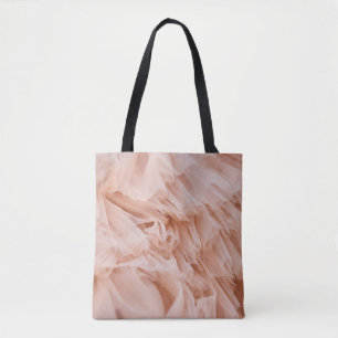 Pastel roze stof: elegante texturen. tote bag