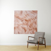 Pastel Roze Stof: Elegante Texturen. Wandkleed (In situ)