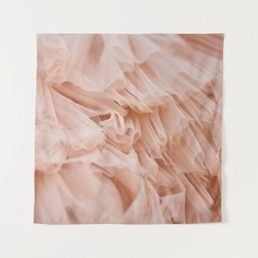 Pastel Roze Stof: Elegante Texturen. Wandkleed (Voorkant)