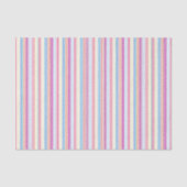 Pastel Roze Strepen Tissuepapier (Voorkant)