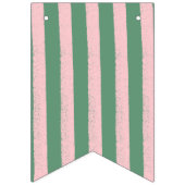 Pastel Roze Strik en Tulp Bloemstuk Aangepaste Vlaggetjes (Eerste vlag)