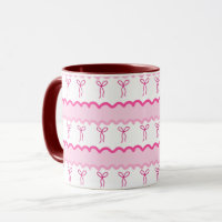 Pastel Roze Strik Seamloos Patroon – Mooie Estheti