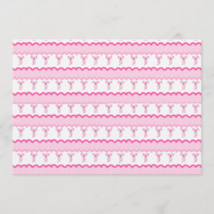 Pastel Roze Strik Zonder Naad – Mooie Esthetiek  Kaart