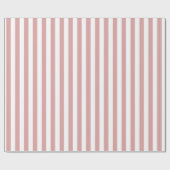 Pastel Roze Striped Cadeaupapier (Vlak)