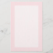 Pastel roze stripes. briefpapier (Voorkant)