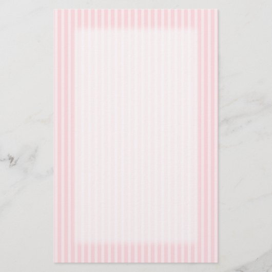 Pastel roze stripes. briefpapier (Voorkant)