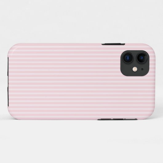 Pastel roze stripes. Case-Mate iPhone case (Achterkant (horizontaal))