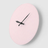 Pastel roze stripes. grote klok (Hoek)