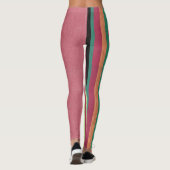 Pastel Roze & Stripes Leggings (Achterkant)