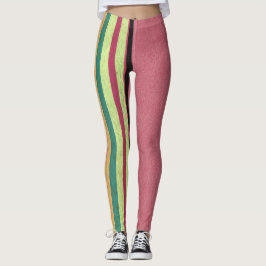 Pastel Roze & Stripes Leggings
