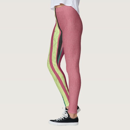 Pastel Roze & Stripes Leggings (Links)