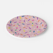 Pastel Roze Strooipapieren Bord (Gekanteld)