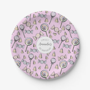 Pastel Roze Sweet Little One Borden Papieren Bordje