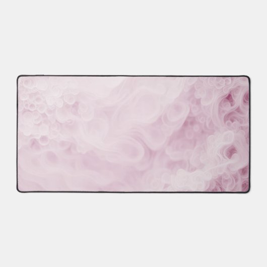 Pastel Roze Swirl Abstract Bureaumat (Voorkant)