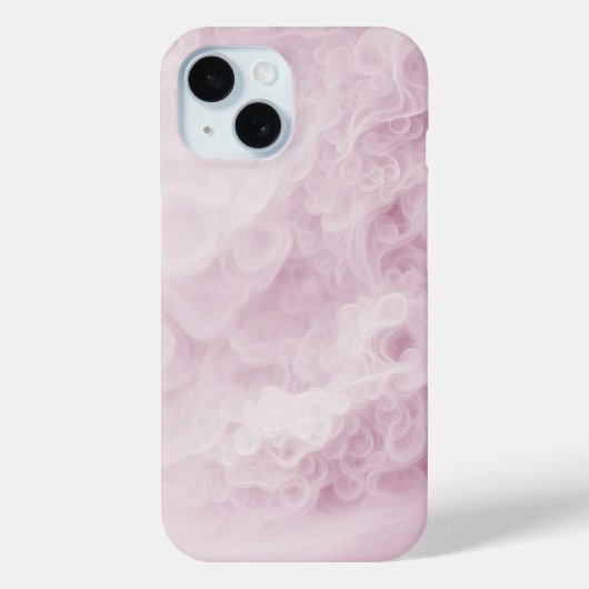 Pastel Roze Swirl Abstract Case-Mate iPhone Case (Achterkant)