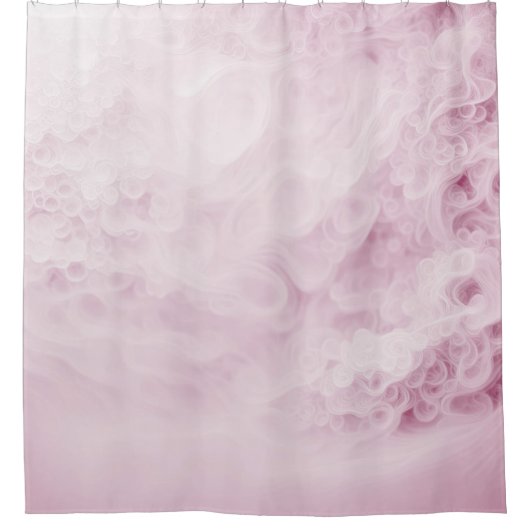 Pastel Roze Swirl Abstract Douchegordijn (Voorkant)