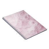Pastel Roze Swirl Abstract Notitieboek (Rechterzijde)