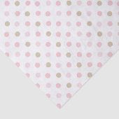 PASTEL ROZE & TAN POLKA STIPPEN TISSUEPAPIER (Detail)