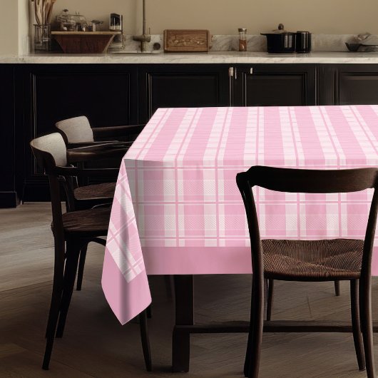 Pastel Roze Tartan tafelkleed voor Gezellige Bijee