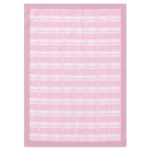 Pastel Roze Tartan tafelkleed voor Gezellige Bijee (Voorkant)