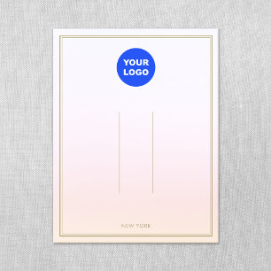 Pastel Roze toevoegen Logo ombre Hair Clip display Kaart