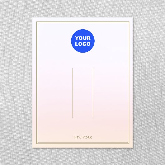 Pastel Roze toevoegen Logo ombre Hair Clip display Kaart