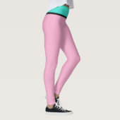 Pastel Roze Turquoise Blauw Leggings (Rechts)