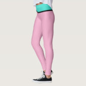 Pastel Roze Turquoise Blauw Leggings (Links)