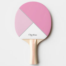 Pastel Roze Twee Tonen Ping Pong Bat