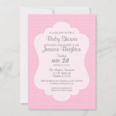 Pastel Roze Uil Baby shower Kaart (Achterkant)