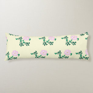 Pastel roze Vaste Rozen Bloem Lichaamskussen