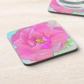 Pastel Roze ventilator Bier Onderzetter (Linkerzijde)