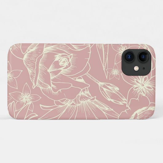 Pastel Roze ventilator Case-Mate iPhone Case (Achterkant (horizontaal))