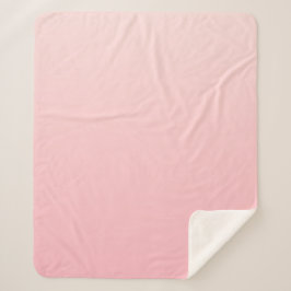Pastel roze verloop achtergrond sherpa deken