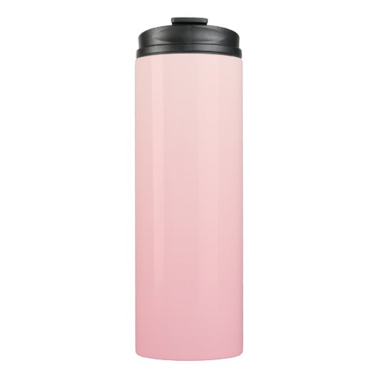 Pastel roze verloop achtergrond thermosbeker (Voorkant)