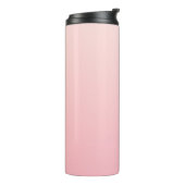 Pastel roze verloop achtergrond thermosbeker (Gedraaid links)