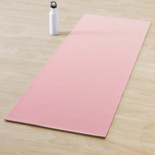 Pastel roze verloop achtergrond yogamat (In situ)
