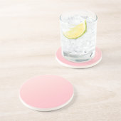 Pastel roze verloop achtergrond zandsteen onderzetter (Zijkant)