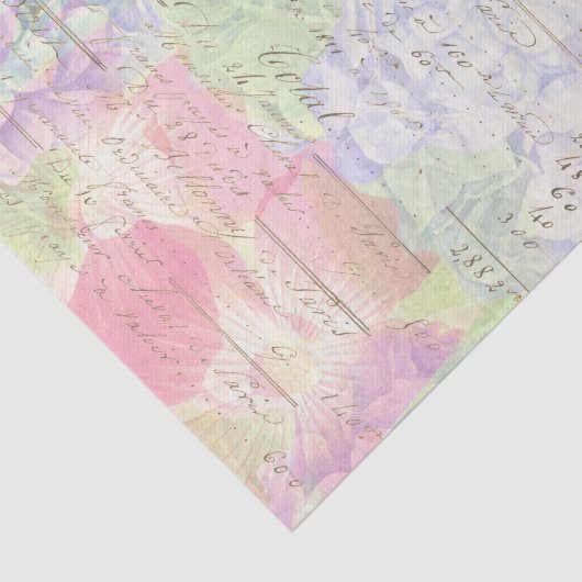 Pastel Roze , vette ontkleurde platte vezeldraal Tissuepapier (Detail)