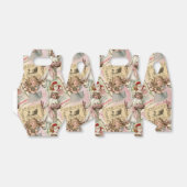Pastel Roze Victoriaans Kerstmis Bedankdoosjes (Uitgevouwen)