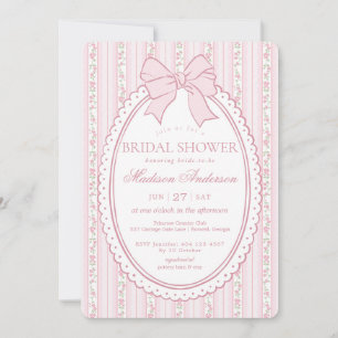 Pastel Roze Vintage Fantasie Bloemrijke Bruidsdouc Kaart