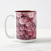 Pastel Roze Vlinder 3D Artistry Koffie Mok (Links)
