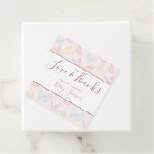  Pastel roze vlinder Baby shower dank u Bedankjes Labels (In situ)